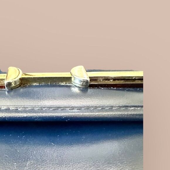 Vintage Faux Leather Clutch Smoking Costume Bag Theater Retro 80s 90s Purse - Picture 6 of 10